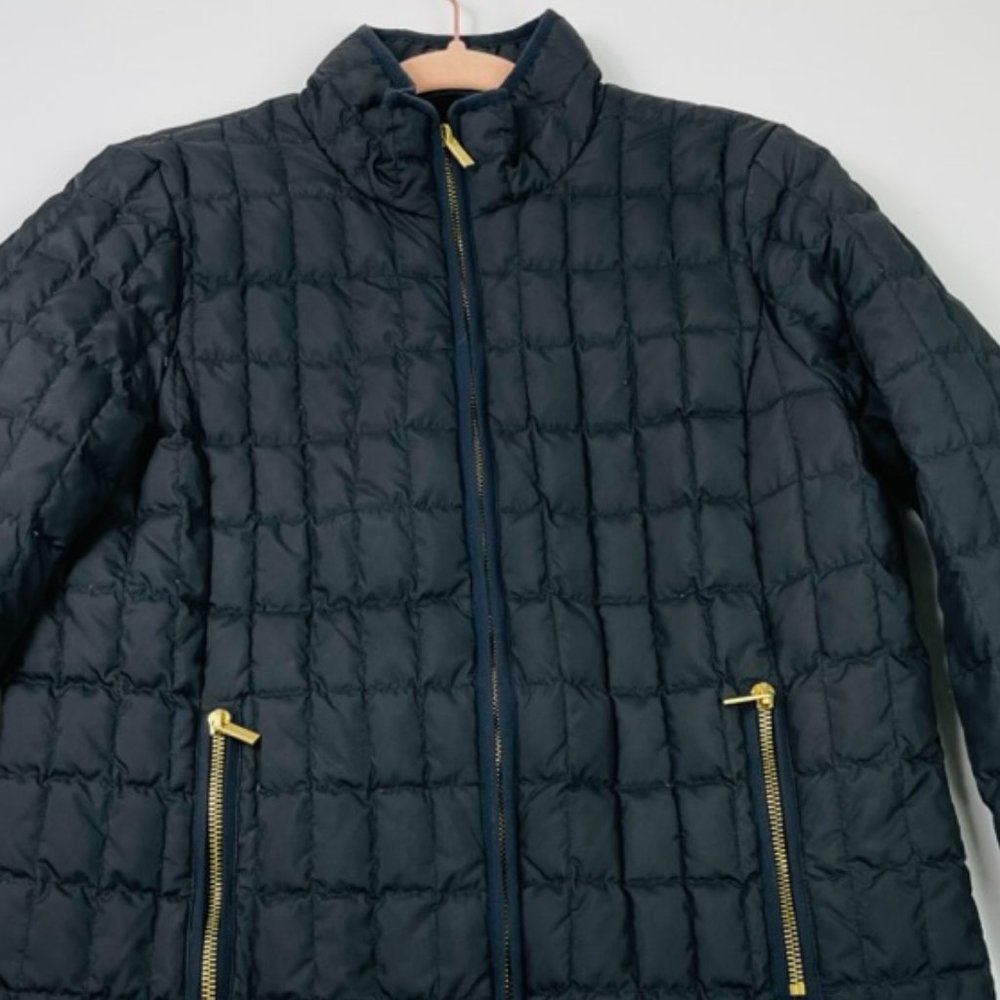 J. Crew Black Quilted Puffer Jacket Size Medium - Picture 6 of 10